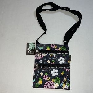 Eco Island tote/bag Hawaii theme new in black .